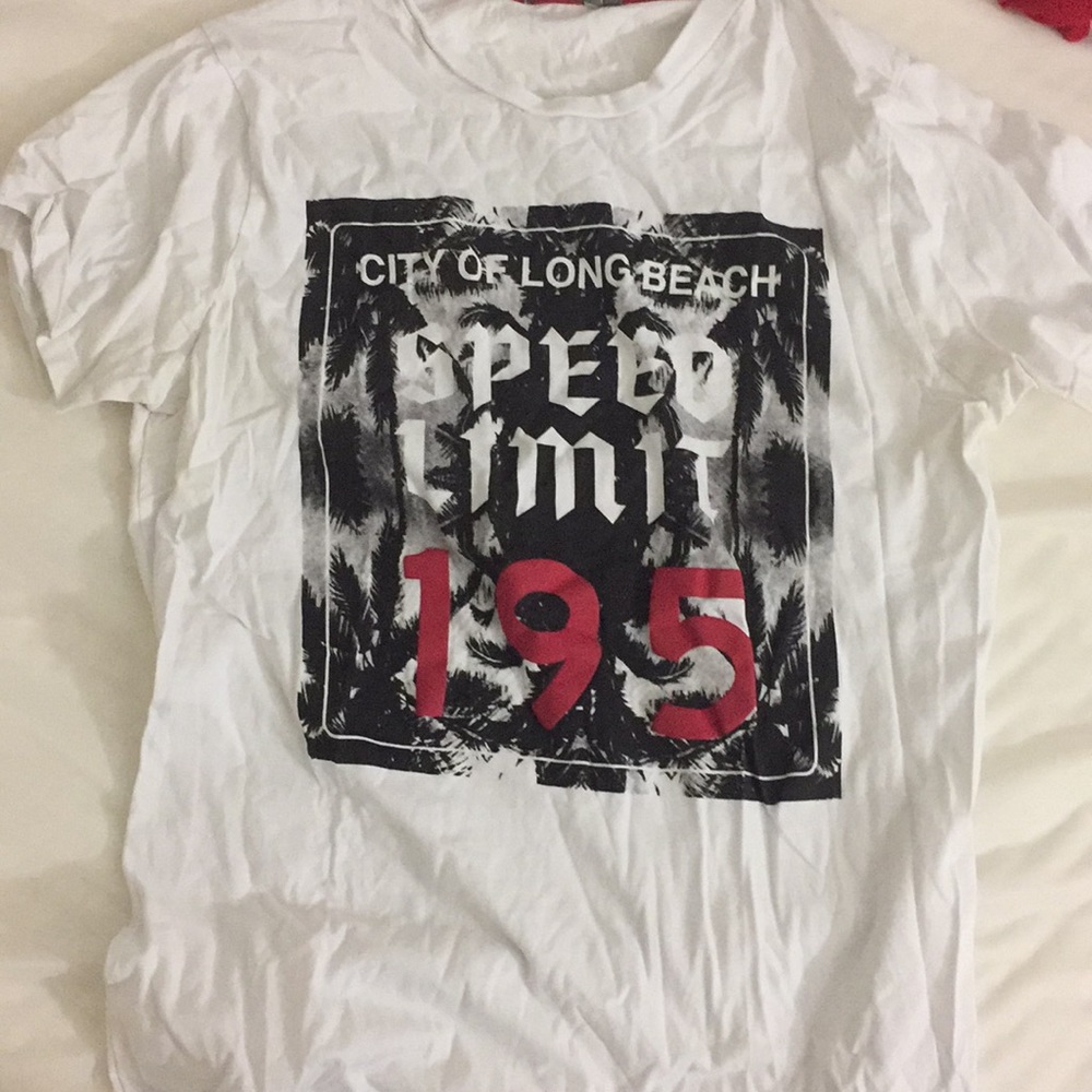 White graphic T shirt from Italy.